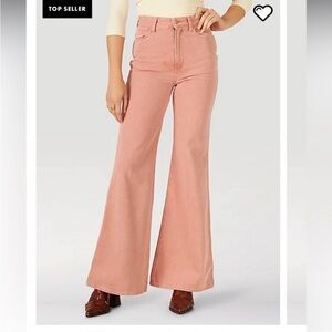 NWT Wrangler Wanderer Flare Jeans Dusty Rose 28x34